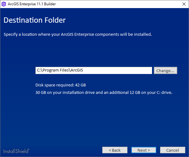 Provide the installation location for ArcGIS Enterprise Builder.